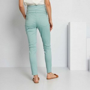 Узкие брюки для беременных - голубой