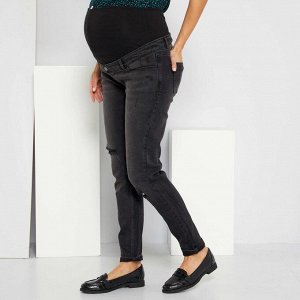 Узкие джинсы L30 для будущих мам - черный