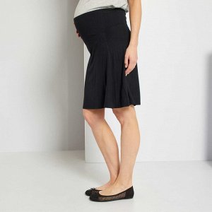 Короткая юбка для будущих мам - черный