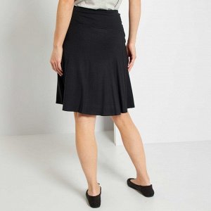 Короткая юбка для будущих мам - черный