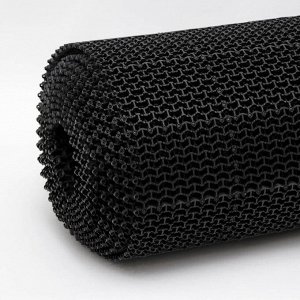 Покрытие ковровое щетинистое без основы «Волна», 1x10 м, сегмент, цвет чёрный