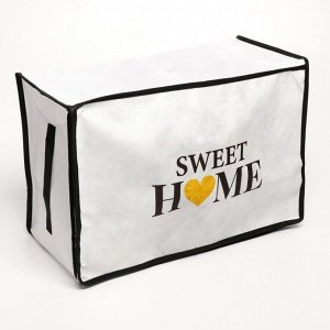 Органайзер для хранения, кофр для белья с pvc-окном «Sweet home», 30 х 45 х 20 см.