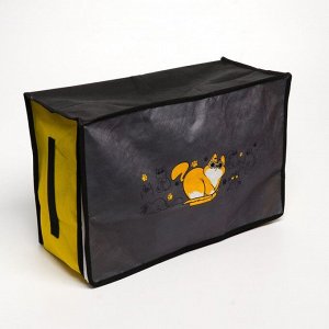 Короб для xранения с pvc-окном "Кошки", 30 x 45 x 20 см