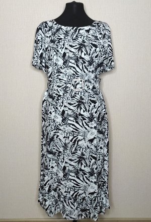 Платье Bazalini 4243 черно-белое