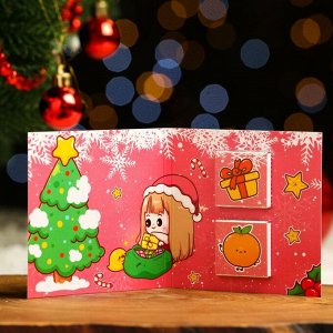 Шоколадная открытка «Новогоднее удовольствие», 5 г х 2 шт