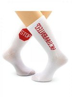 Hobby Line Носки  р.39-43 Надпись &quot;Астанавитесь STOP&quot; х/б /12
