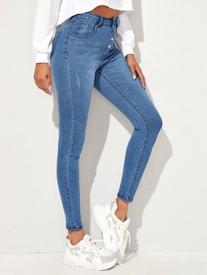 Оригинальные джинсы-скинни