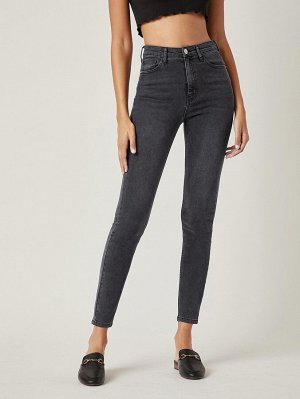 BASICS Облегающие джинсы с высокой талией