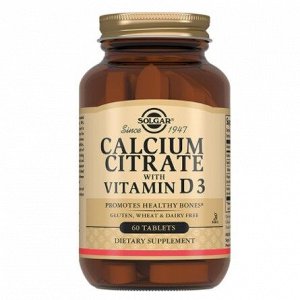 СОЛГАР Кальция цитрат с витамином D3 таб. №60 (БАД)