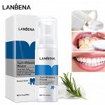 Lanbena Отбеливающий мусс для зубов+зубная паста 2 в 1, 60мл.