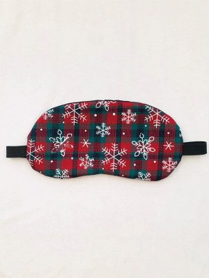Рождественская маска для сна с принтом снежинки