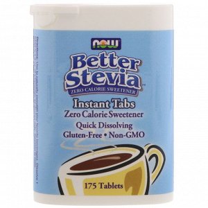 Now Foods, Better Stevia, растворимые таблетки, 175 шт.