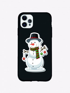 Чехол для телефона рождественский снеговик