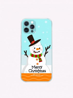 Чехол для телефона с рисунком 'рождественский снеговик'