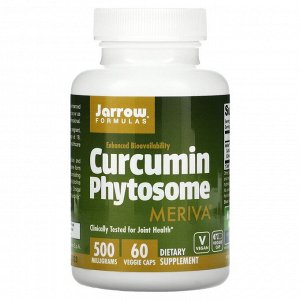 Jarrow Formulas, Curcumin Phytosome с Meriva, 500 мг, 60 растительных капсул