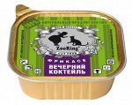 Консервированный полнорационный корм Zooring для всех пород кошек Фрикасе Вечерний коктейль.  Паштет. 100 гр. Россия