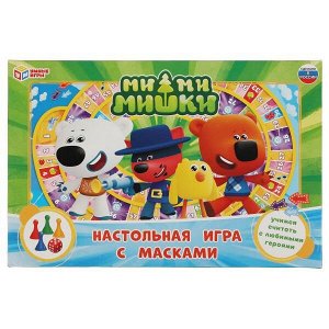 4680107921208 Ми-ми-мишки. Настольная игра-ходилка с масками 4 шт. Умные игры в кор.20шт