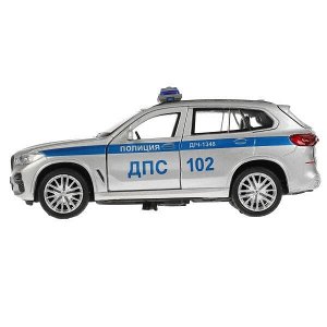 X5-12SLPOL-SR Машина металл свет-звук bmw X5 M-SPORT ПОЛИЦИЯ 12 см, двер, баг, кор. Технопарк в кор.2*36шт