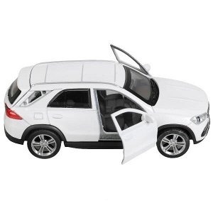 GLE-12-WH Машина металл MERCEDES-BENZ GLE 2018 12 см, двери, багаж, инер, белый, кор. Технопарк в кор.2*36шт