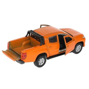 L200-12-OG Машина металл MITSUBISHI l200 13 см, двери, багаж, инерц, оранжев, кор. Технопарк в кор.2*36шт