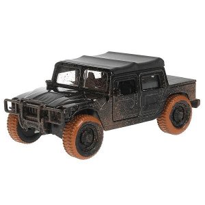 SB-18-09-H1-MUD-WB Машина металл HUMMER h1 ПИКАП с грязью, 12 см, дв., баг., инерц., кор. Технопарк в кор.2*24шт