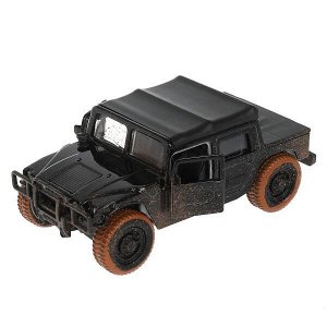 SB-18-09-H1-MUD-WB Машина металл HUMMER h1 ПИКАП с грязью, 12 см, дв., баг., инерц., кор. Технопарк в кор.2*24шт