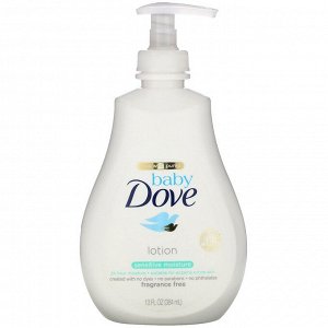 Dove, Baby, увлажняющий лосьон для чувствительной кожи, без запаха, 384 мл