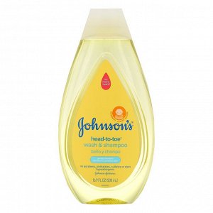Johnson's Baby, Head-To-Toe, Wash & Shampoo, 16.9 fl oz (500 ml)
