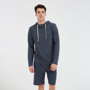 Худи мужское MINAKU: Casual collection MAN цвет графит меланж