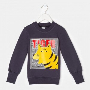 Свитшот для мальчика MINAKU: Casual Collection KIDS, цвет графит.