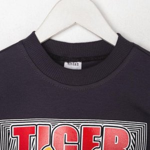 Свитшот для мальчика MINAKU: Casual Collection KIDS, цвет графит.