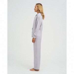 Пижама женская (рубашка и брюки) KAFTAN серый, р.40-42