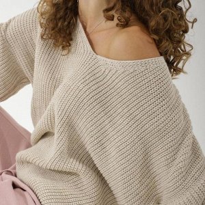 Пуловер женский SL, 50-52, бежевый