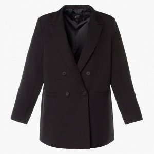 Пиджак женский двубортный MIST plus-size, цвет чёрный