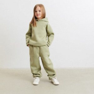 Брюки детские MINAKU: Basic Line KIDS цвет оливковый.