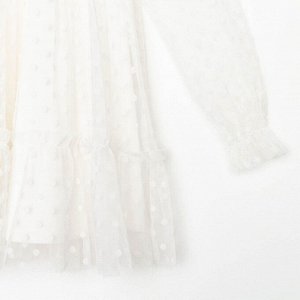 Платье сетка KAFTAN, р. 30 (98-104 см), белый