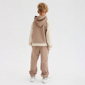 Костюм для мальчика MINAKU: Casual Collection KIDS цвет бежевый, рост 128