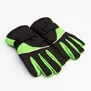 Перчатки зимние детские MINAKU, цв.зелёный, р-р 16 (18 см)