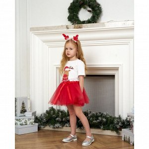 Набор для фотосессии KAFTAN "Рождественский олененок": юбка и ободок