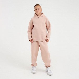 Худи детское MINAKU: Basic Line KIDS, пудровое.