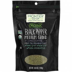 Frontier Natural Products, Organic Black Pepper, Medium Grind, 6.63 oz (188 g)
