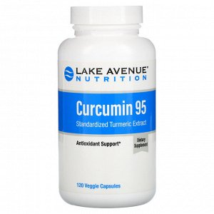 Lake Avenue Nutrition, куркумин 95, 500 мг, 120 растительных капсул