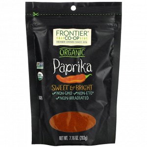 Frontier Natural Products, Organic Paprika, Sweet & Bright, 7.16 oz (203 g)