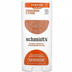 Schmidt's, Natural Deodorant, Sandalwood & Citrus, 3.25 oz (92 g)