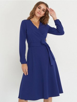 ZAP Платье-запах/цвет синий (однотонное)