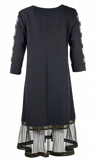 Платье женское с сетчатыми вставками 250908, размер 48, 50, 52, 54