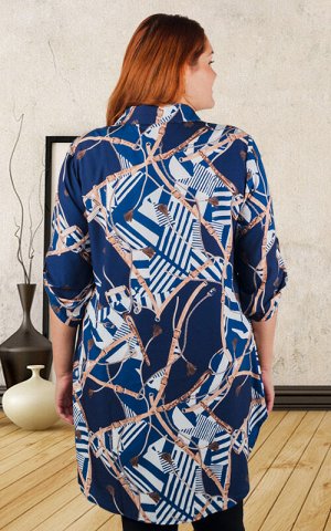 Туника-рубашка женская 252390, размер 54,56,58,60