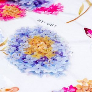 Наклейка пластик 2D "Садовые цветы" МИКС 54х35,5 см