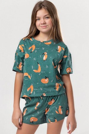 Хлопковая пижама для девочки Happyfox