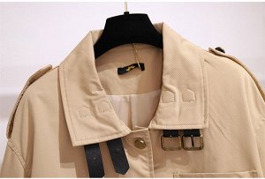 Куртка женская классический прямого кроя, цвет бежевый